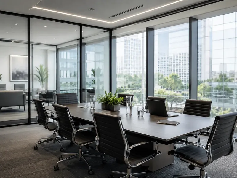 Corporate service environment and reception